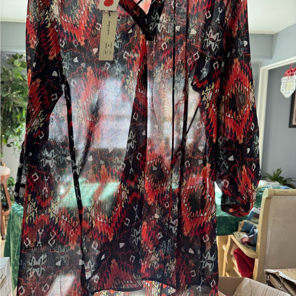 Speed Limit Multicolor Patterned Top - Picture 3 of 3